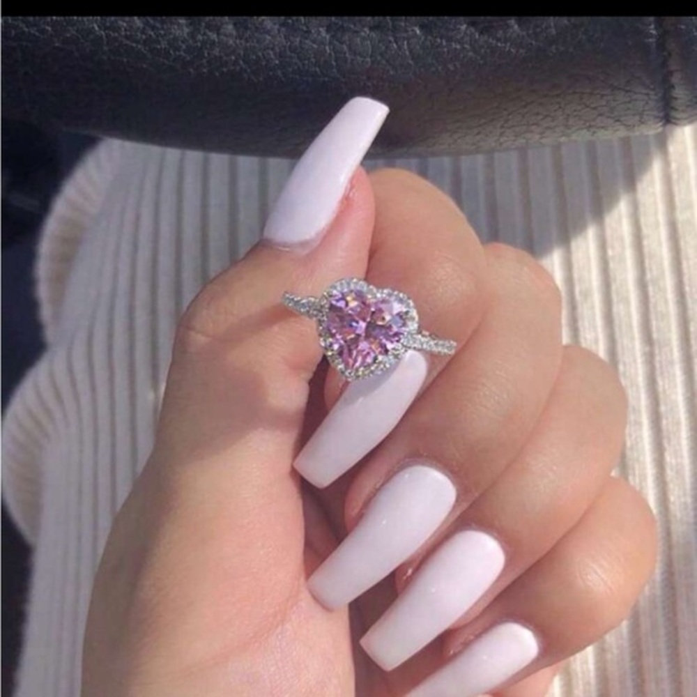 Stunning Silver Heart Ring